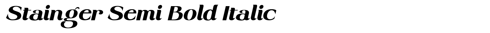 Stainger Semi Bold Italic image